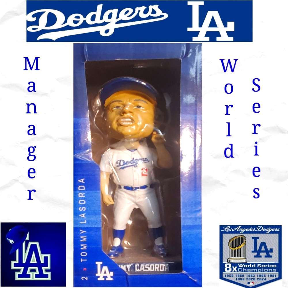 Tommy Lasorda Los Angeles Dodgers Vintage Collectible Bobble Head